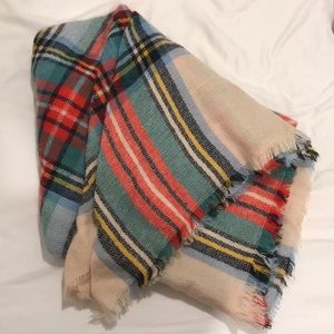 Plaid Blanket Scarf